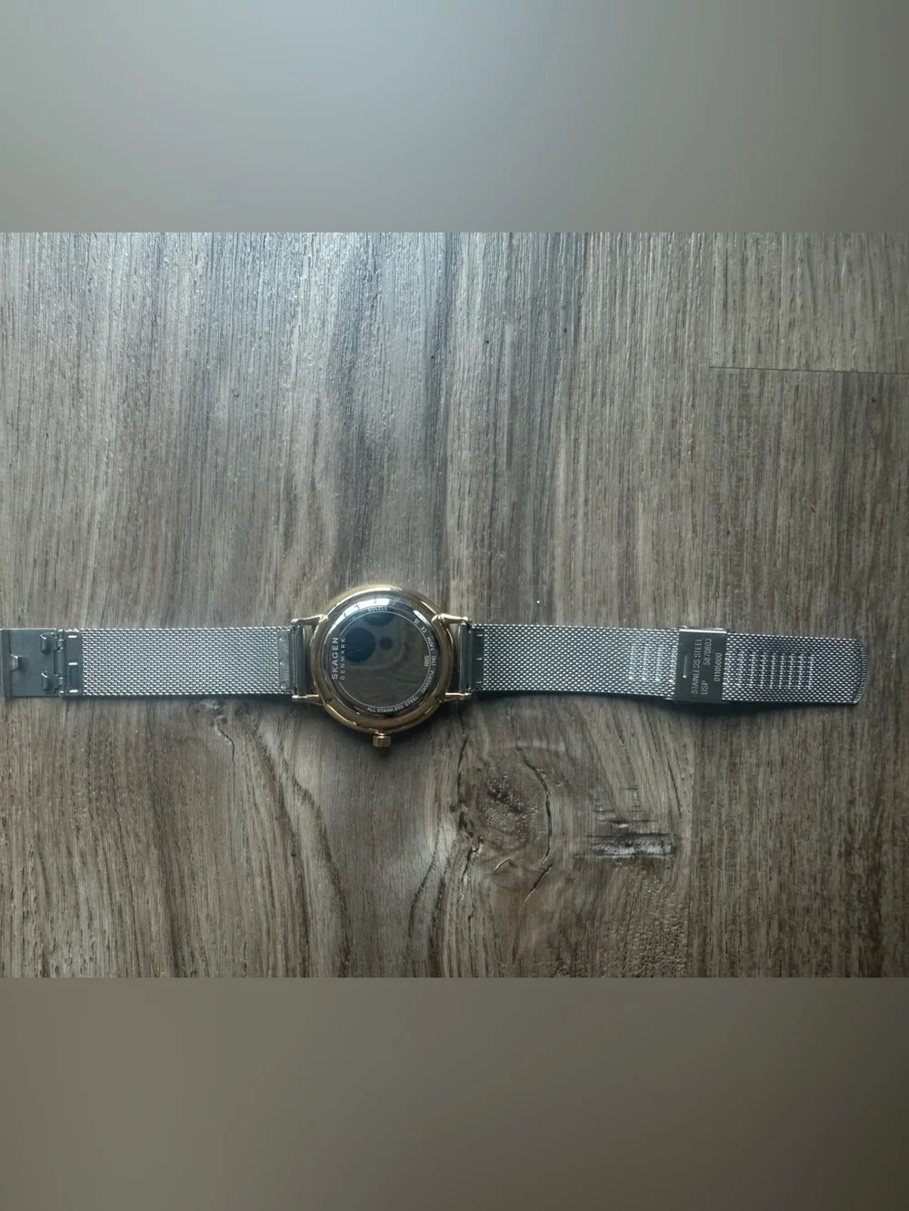 Skagen Silver Dial Watch with Silver Mesh Band